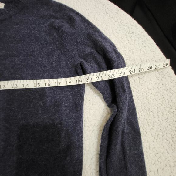 J. Crew Rugged Merino Wool Blend Crewneck Sweater Mens small Gray Classic Closet - Picture 2 of 5